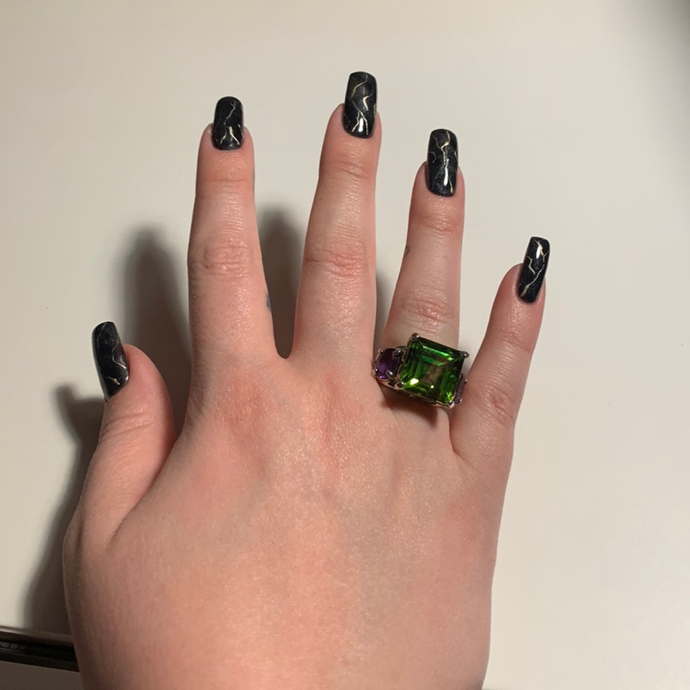 Green and Purple ring